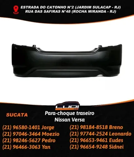Para-choque traseiro Nissan Versa