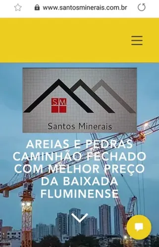 Areia lavada e Pedras