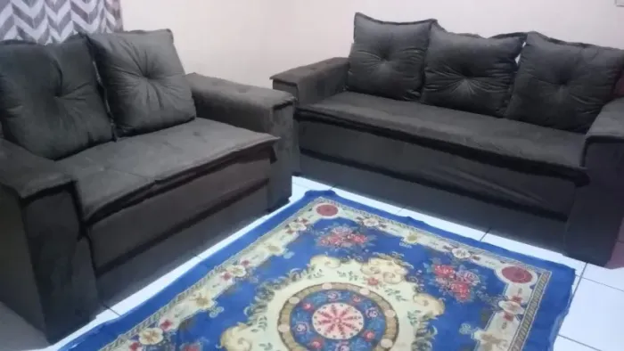 Estofado 2x3 Lugares Barcelona - Assento com espuma D23 antialérgico - BRL 1.499,00