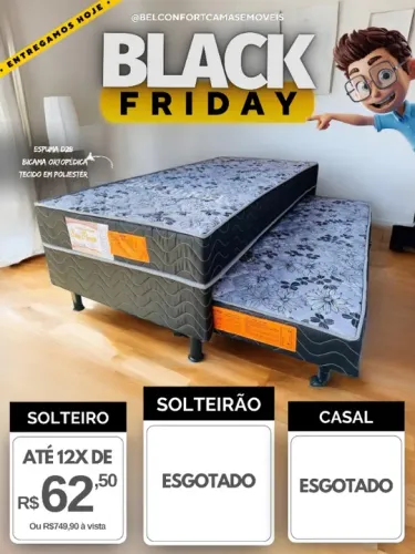 BICAMA DE SOLTEIRO DE ESPUMA 