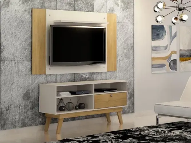 Rack Retrô Com Painel América 50? - Cinamomo l54
