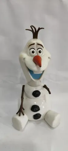 Boneco Olaf Frozen Disney Cofre Colecionador Usado