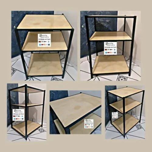 Estante Multifuncional 90x50x40. Estilo Industrial. Sob Encomenda. Orçamos sob medida.