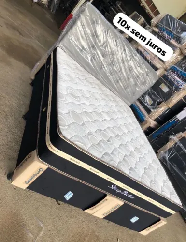Cama box super king(colchão e base) novo