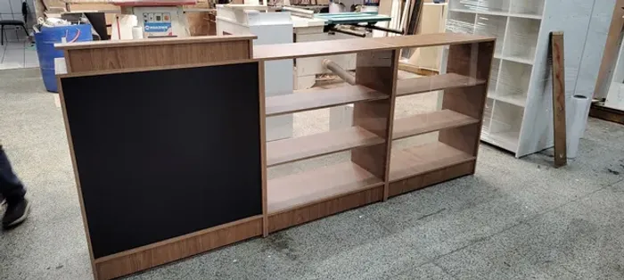 BALCÃO Maderado "Caixa + 2 vitrine frete grátis ((ZL))
