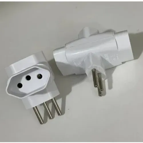 Adaptador de Tomada T benjamin com 3 Saídas de 3 Pinos padrão novo