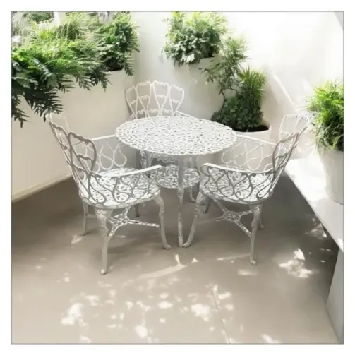 Conjunto Móveis Jardim em Alumínio Fundido 