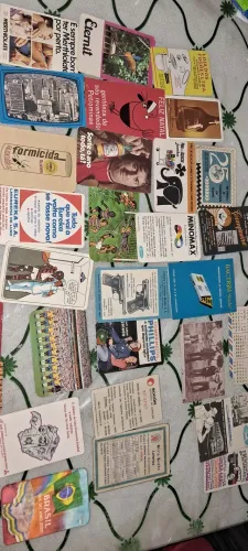Antigos Calendários de Bolso década 60/70 Marcas Modelos Histórias lote