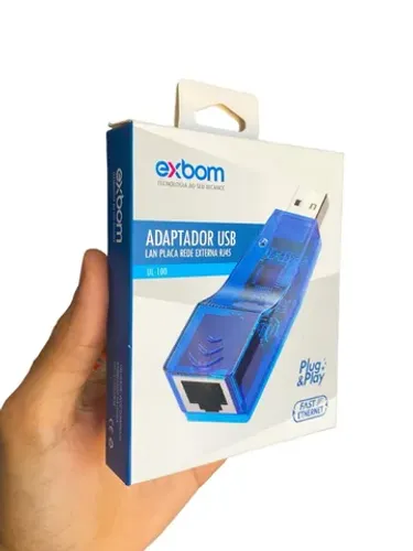 Adaptador USB Para Cabo de Rede Exbom