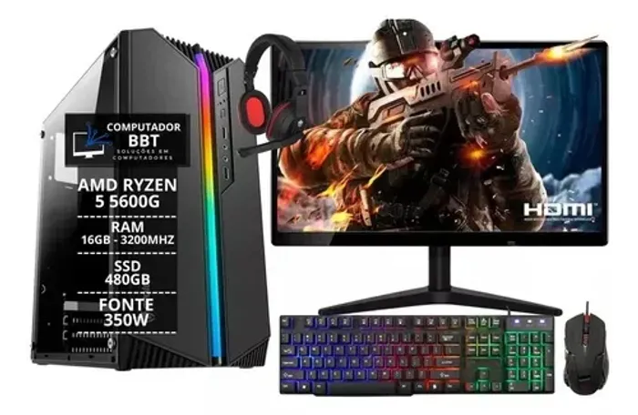 Setup Gamer Completo - Leia a Descrição