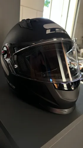 Capacete Ls2 Classic Pro Ff358 Esportivo Preto Fosco Tam. 58