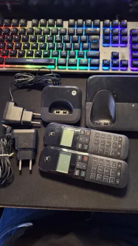 Telefone sem fio Motorola M4000 com 1 ramal ? Funcionando