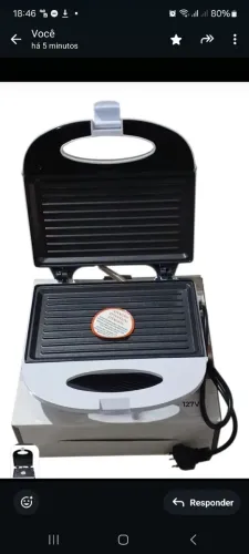Sanduicheira/BRANCA 127V PROMOÇÃO!