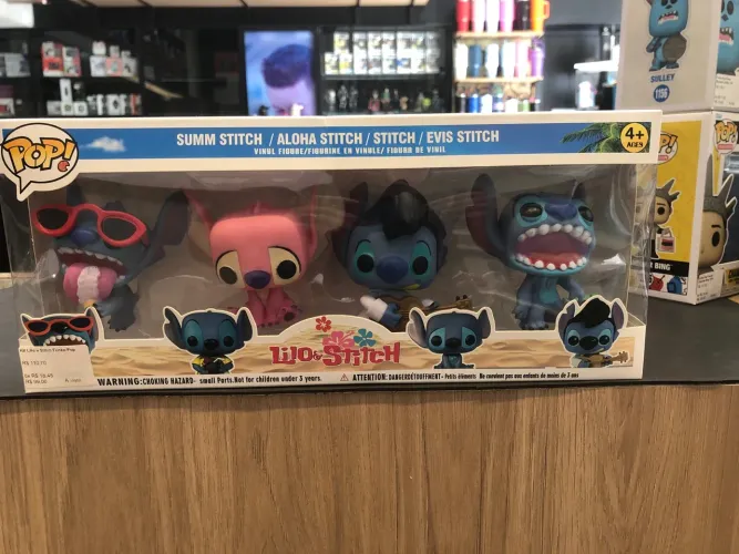 Pop Lilo & Stitch - 4 personagens