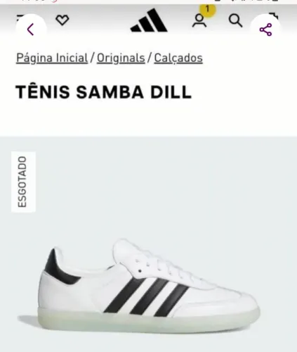Tênis Adidas Samba Dill 40