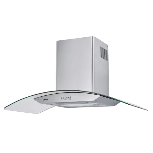 Coifa de Parede Consul 90cm Inox 5 e 6 Bocas com Design em Vidro e Aviso Lavar Filtro 