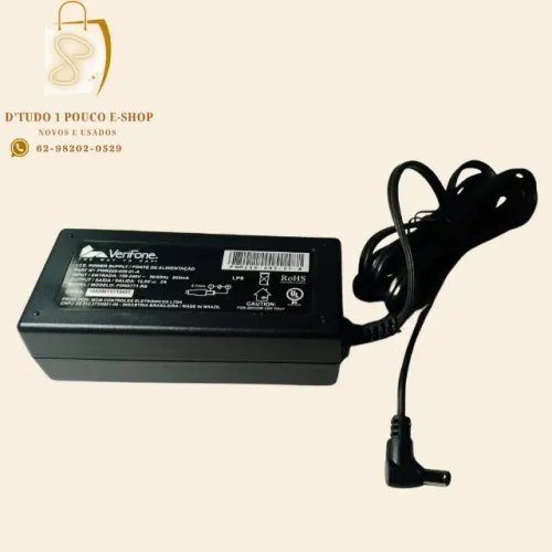 Fonte Carregador Verifone P2 12v 2a Fon0771-rs Original NOVO