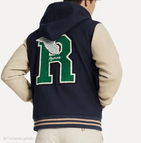 Jaqueta Reserva com Capuz - Varsity - tamanho M 