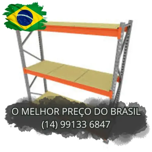 Porta Palete estrutura de aço p/ controle de armazenagem
