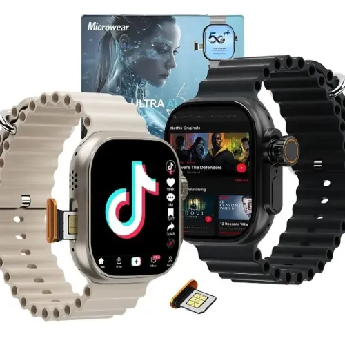 Smartwatch Microwear Ultra AI 3 5G, Netflix, TikTok e Chamadas
