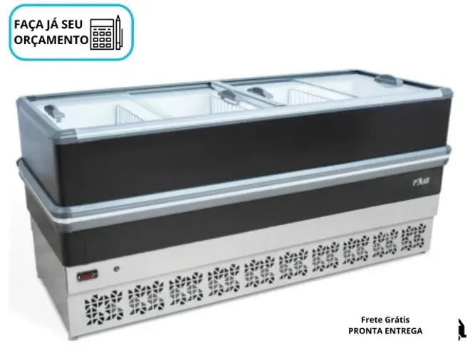 Ilha para Congelados Polar Vidro Reto 2M Preço de 2024
