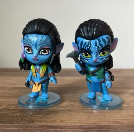 Avatar Figuras de Ação Bonecos de Ação Decoração Anime Miniatura Neytiri & Jake Sully