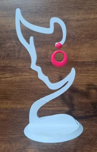 Busto / Rosto expositor minimalista para brincos - Tamanhos Adulto e Infantil disponíveis