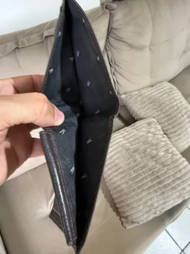 Carteira de Couro Masculina + Óculos de Sol novo