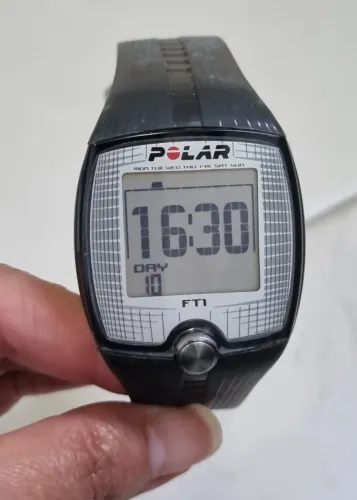 Relógio Cardíaco Polar FT1 preto com fita + manual de instrução