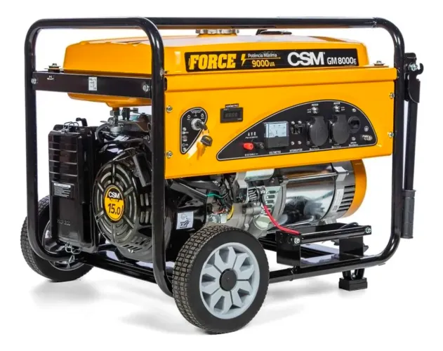 Gerador energia gasolina 9kva partida elétrica csm GM800e