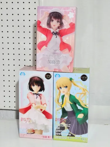 Saekano - Set de 3 figuras