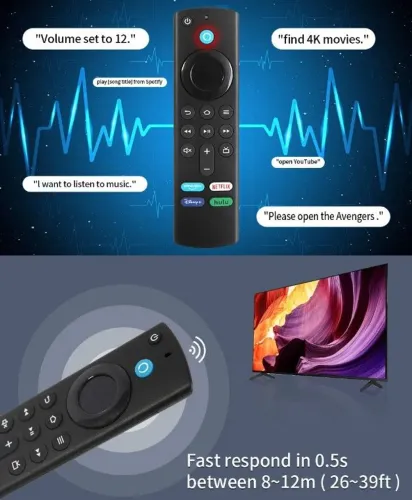 Controle Remoto para Fire Stick - Fire TV Bluetooth - Novo