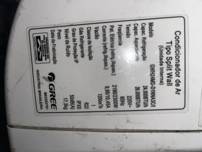 Vendo ar condicionado 24 mil Btu