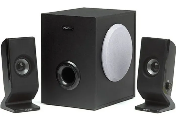 Cx. de som 2.1 para computador Creative com subwoofer
