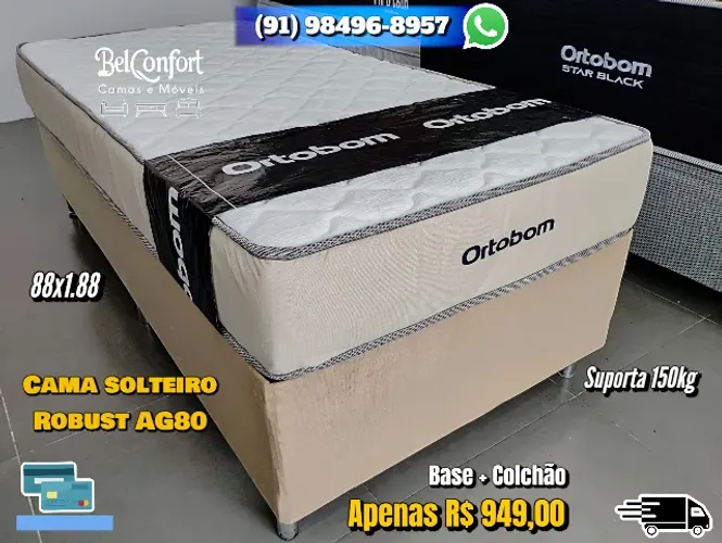 CAMA DE SOLTEIRO ORTOBOM 