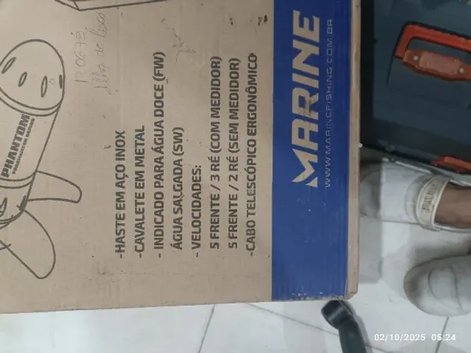 Motor elétrico 54 libras marinizado 