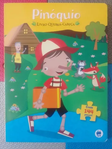 Livro Quebra-Cabeça do Pinóquio com 144 Peças (3 imagens de 48 Peças) Ciranda Cultural