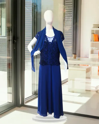 Vestido Longo Azul Royal