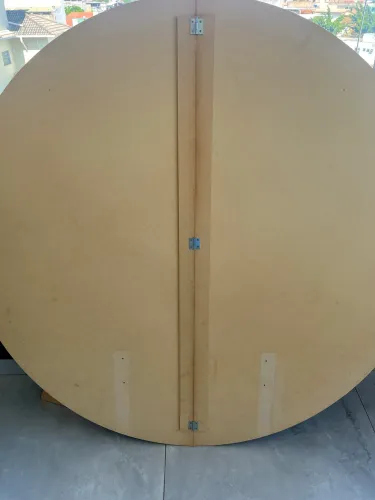 Painel festa Mdf 1,50m Redondo Desmontável 