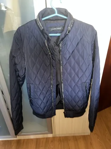 Jaqueta Zara Man Azul Marinho