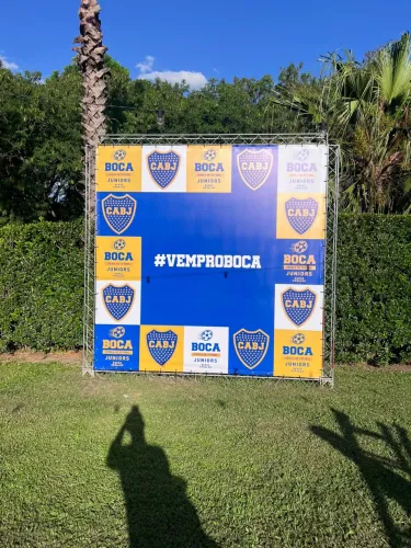Lona com Ilhós backdroop personalizada