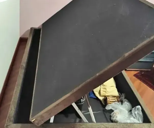 Cama Box Baú Viúva + Colchão de Malha Belga (Excelente Estado)