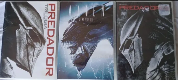 DVDS ALIENS E PREDADOR 8 FILMES 