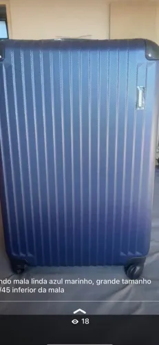 Mala Grande 68/45 Marca Bagaggio Nova Azul marinho e linda