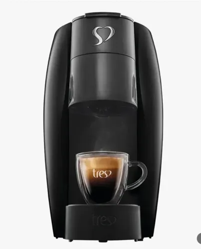 cafeteira espresso lov preta automática - tres 3 corações