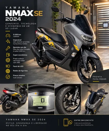 Yamaha NMAX SE 2024 | Único dono | 5.700 km | Impecável