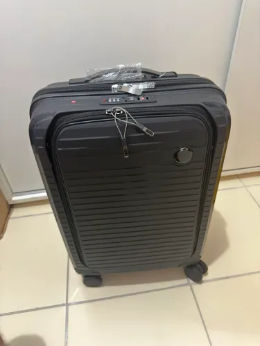 Mala de Bordo Rígida Nova com Compartimento para Notebook, Cadeado TSA e Rodas 360°
