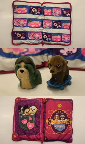 Coleção Filhotes Mania DTC original (case + 2 miniaturas veludo)