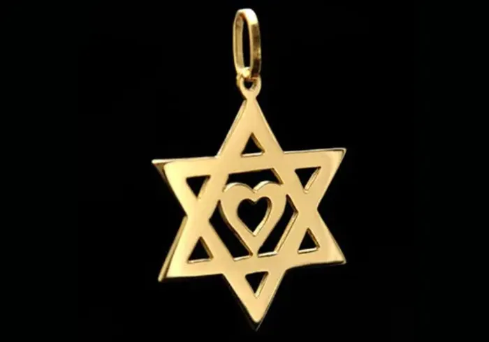 Pingente Estrela de Davi Ouro 18 Kilates Peso 1.00 Grama 14 mm