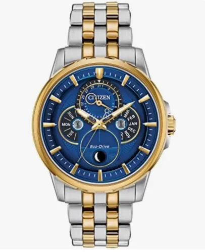 Relógio Original Citzen Ecodrive - Calendário Completo - Top - Na Caixa 